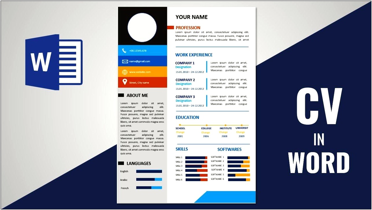 Free Resume Templates For Microsoft Word Download