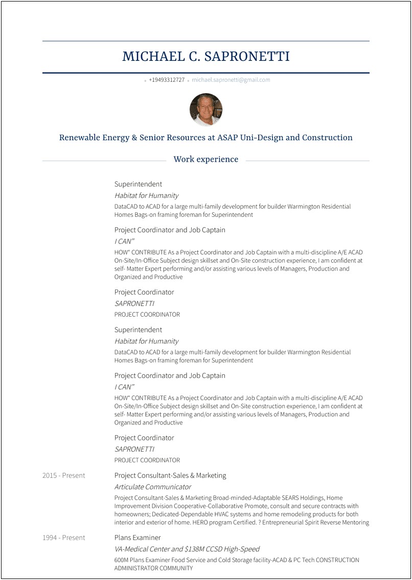 Free Resume Templates For School Superintendents