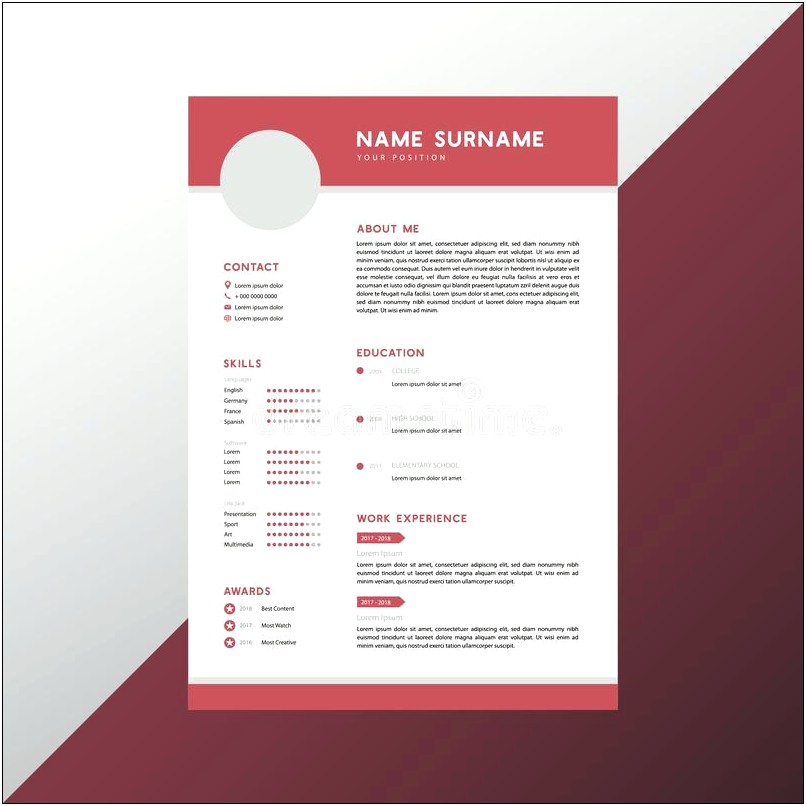 Free Resume Templates For Word 2017 Modern