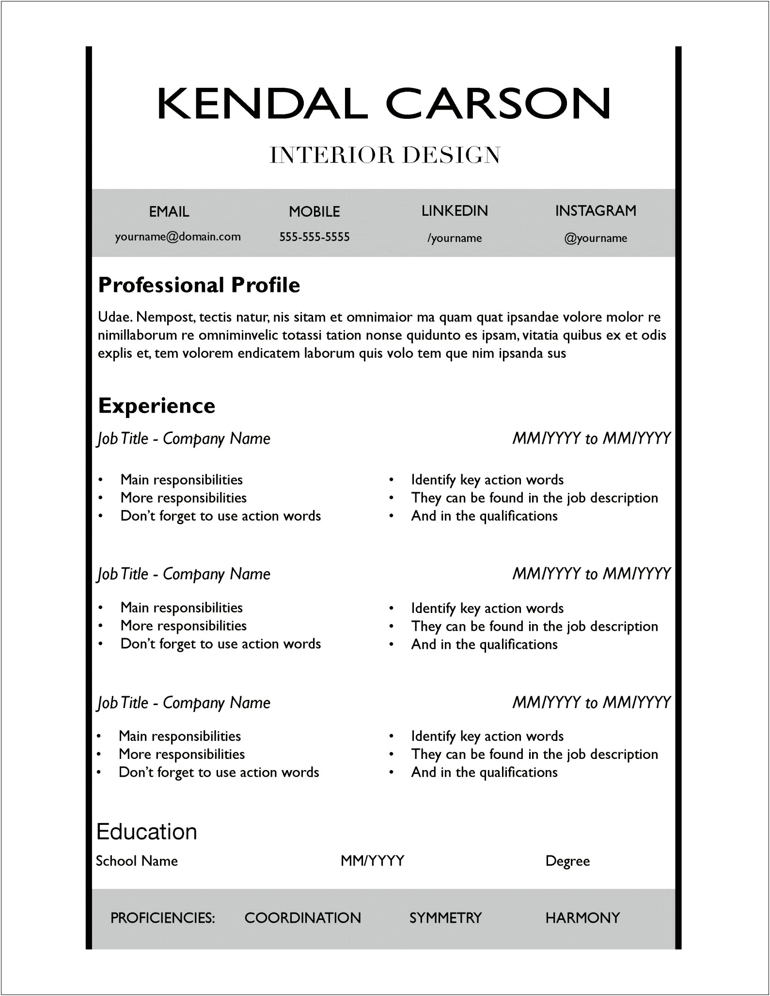 Free Resume Templates No Strings Attached