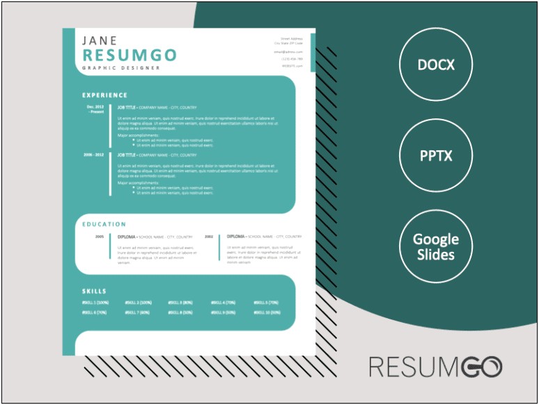 Free Resume Templates With Borders