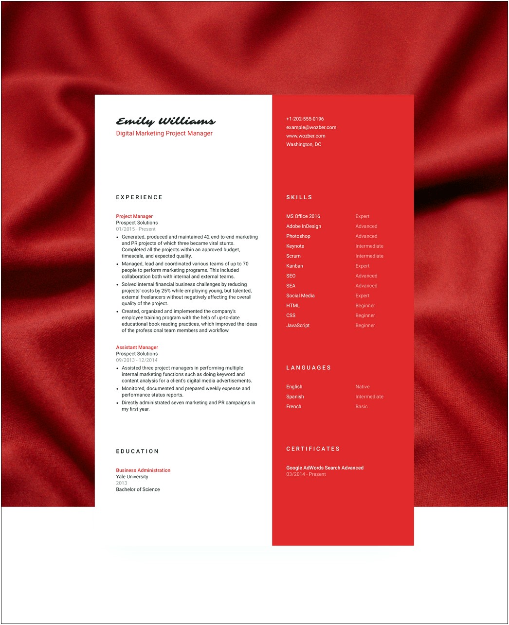Free Resume Templates With Education First