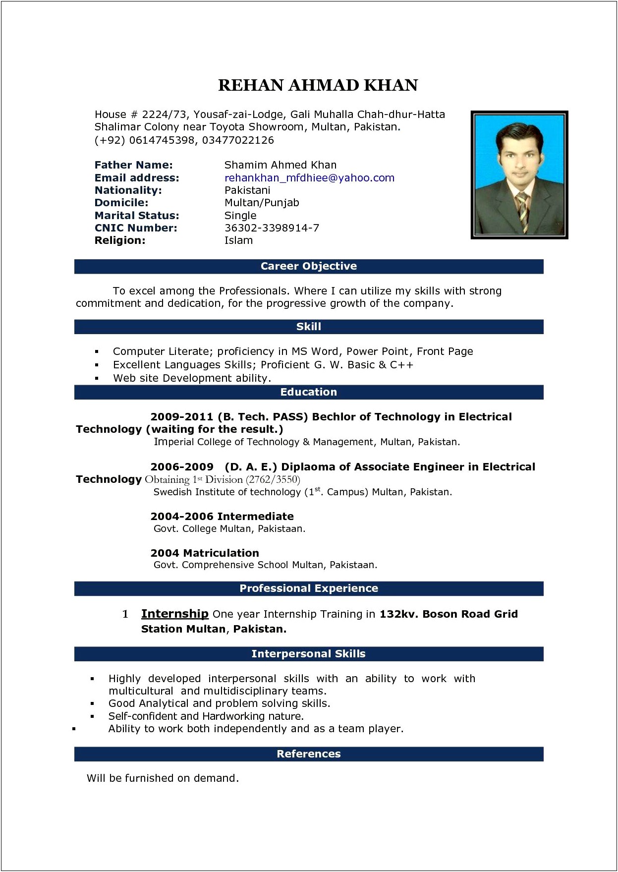 Free Resume Templates Word Download 2018