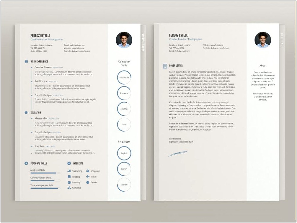 Free Resume With Cover Letter Templates