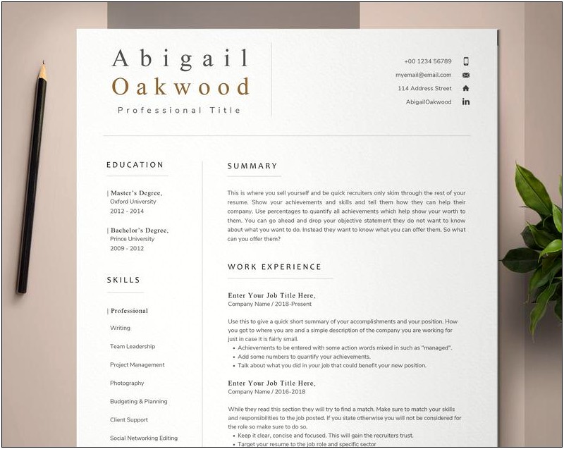 Free Resume Writing By A Professional