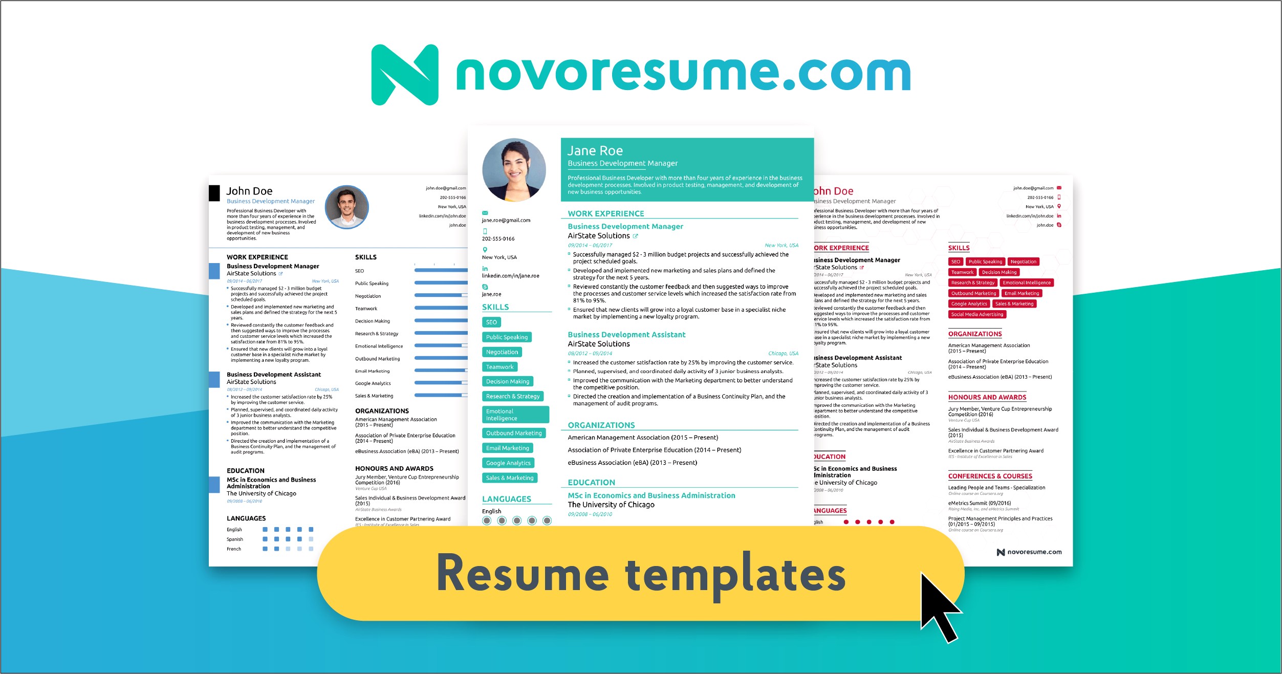 Free Resume Writing Templates Online