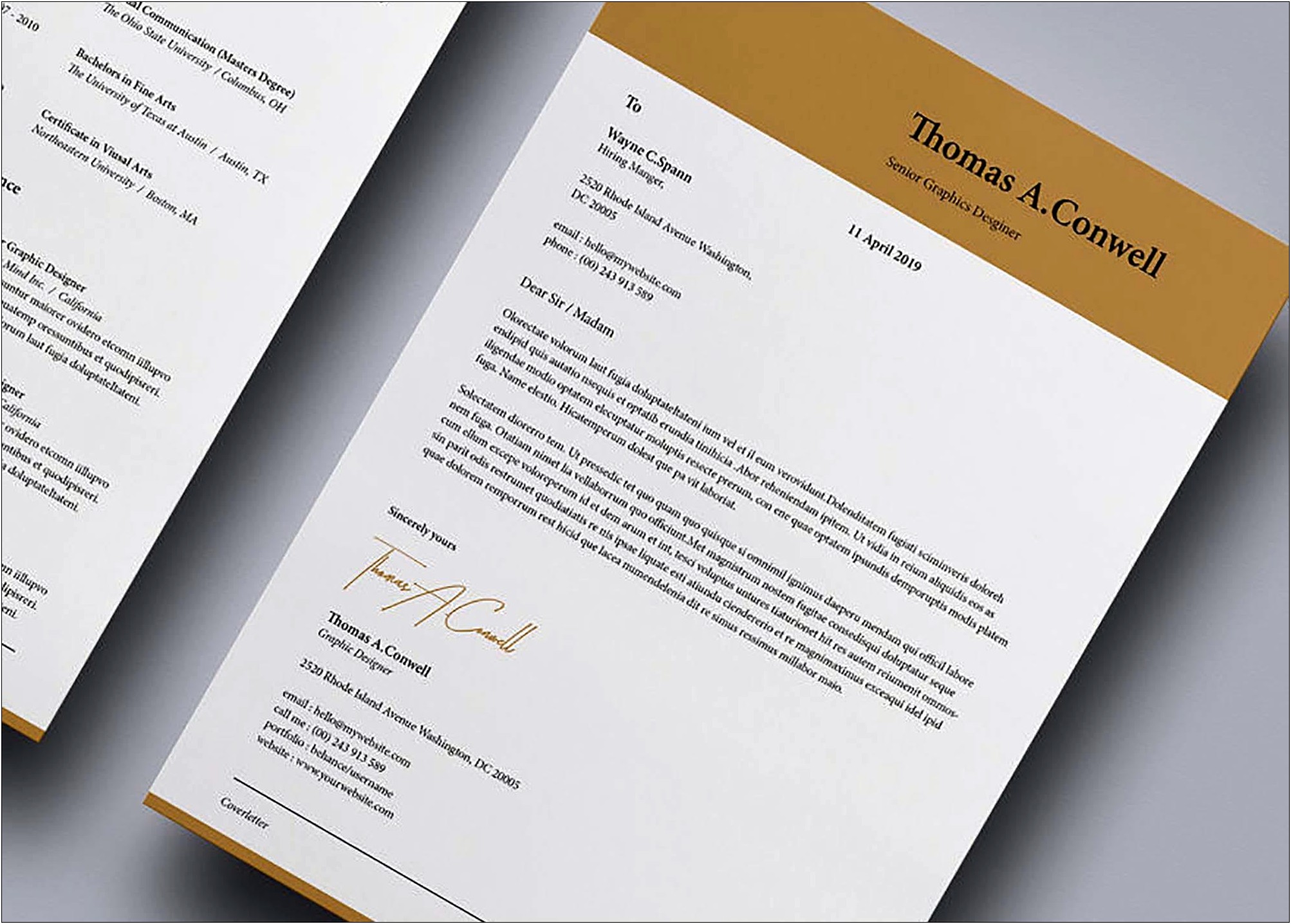 Free Two Colum Resume Templates For Word
