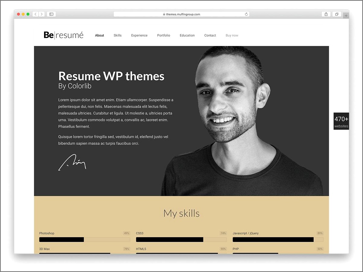 Free Wordpress Resume Portfolio Themes