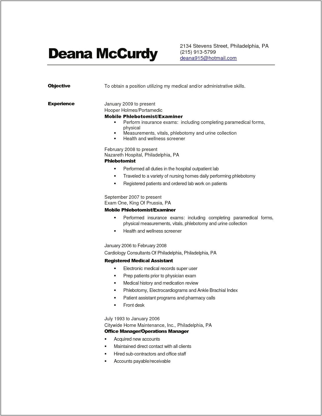 Front Office Supervisor Resume Objective