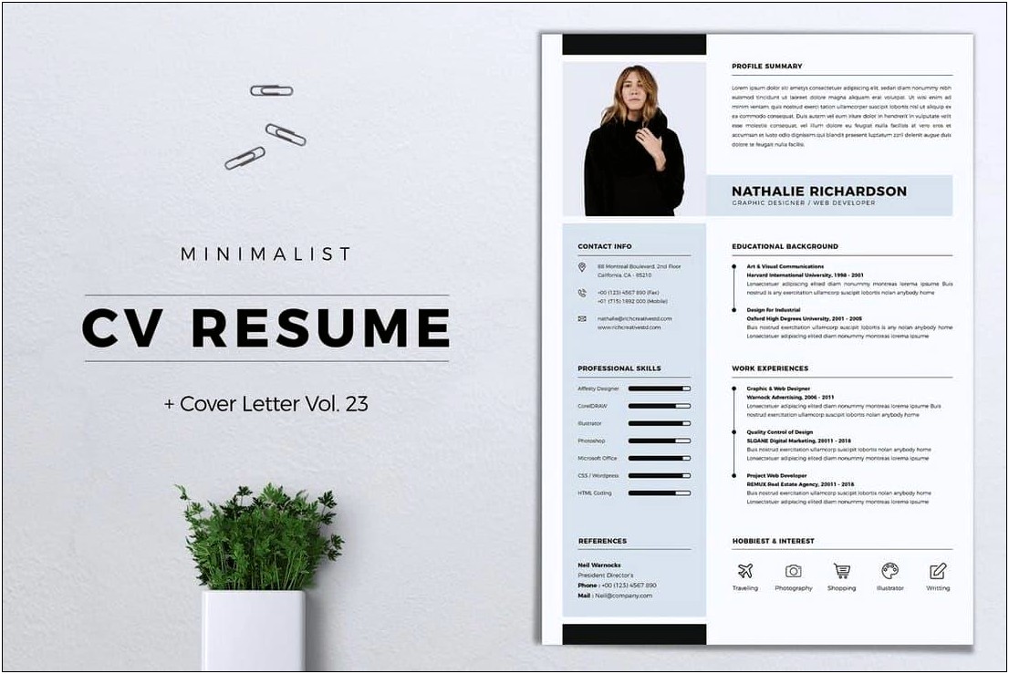 Front Page Of Resume Sample