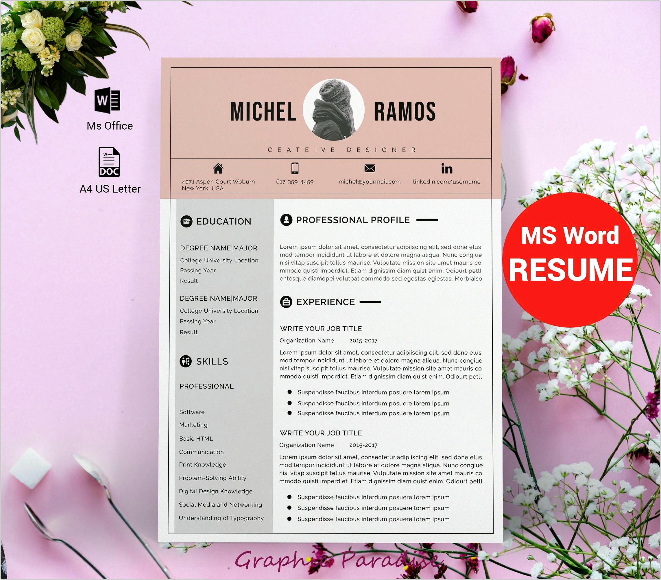 Functional Resume Template Word Free