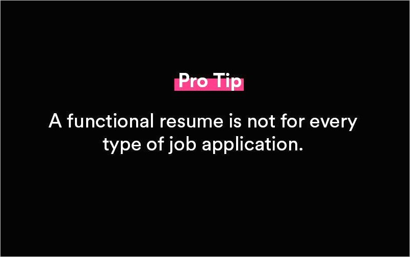 Functional Vs Chronological Resume Examples