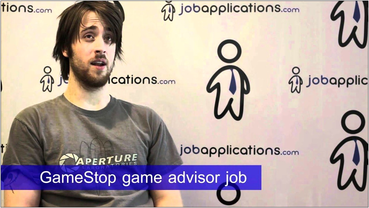 Gamestop Game Advisor Resume Example