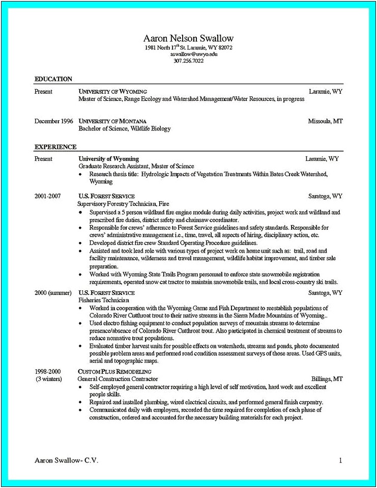 General Labour Job Description For Resume
