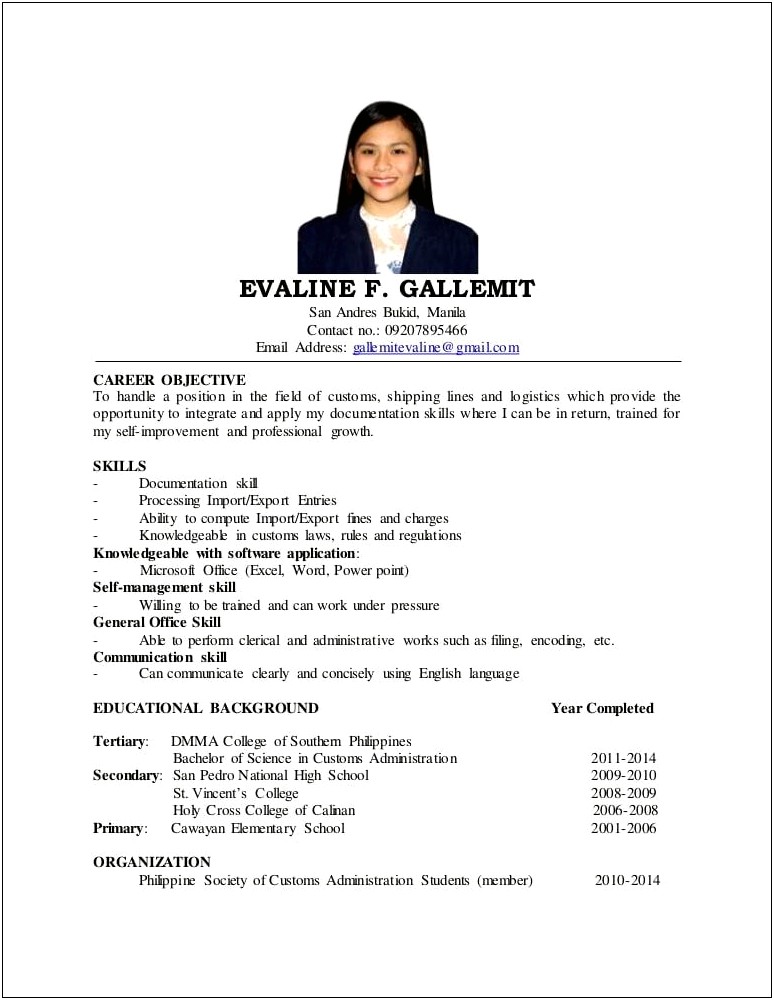 General Office Resume Objective Examples