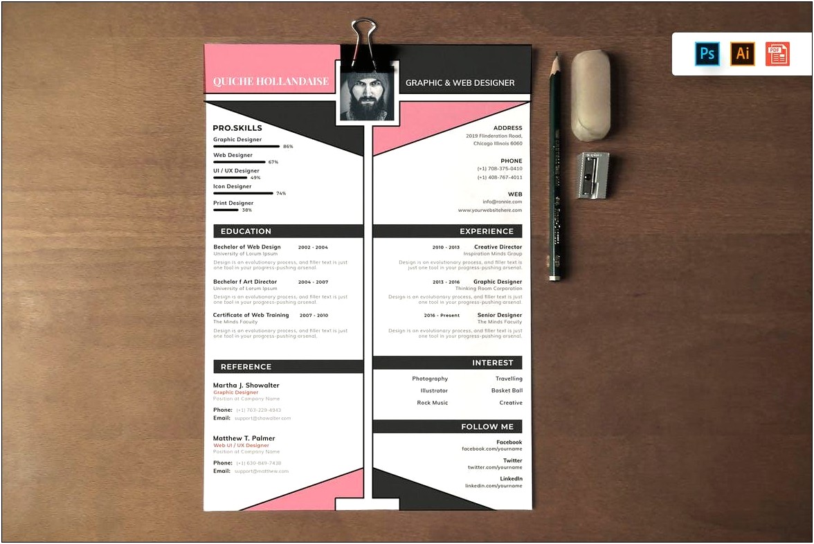 Good Examples Of Resumes Design