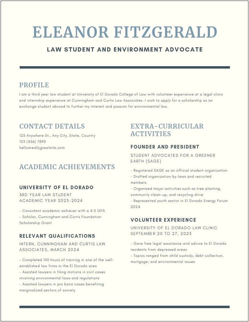 Good Font To Use For Resume