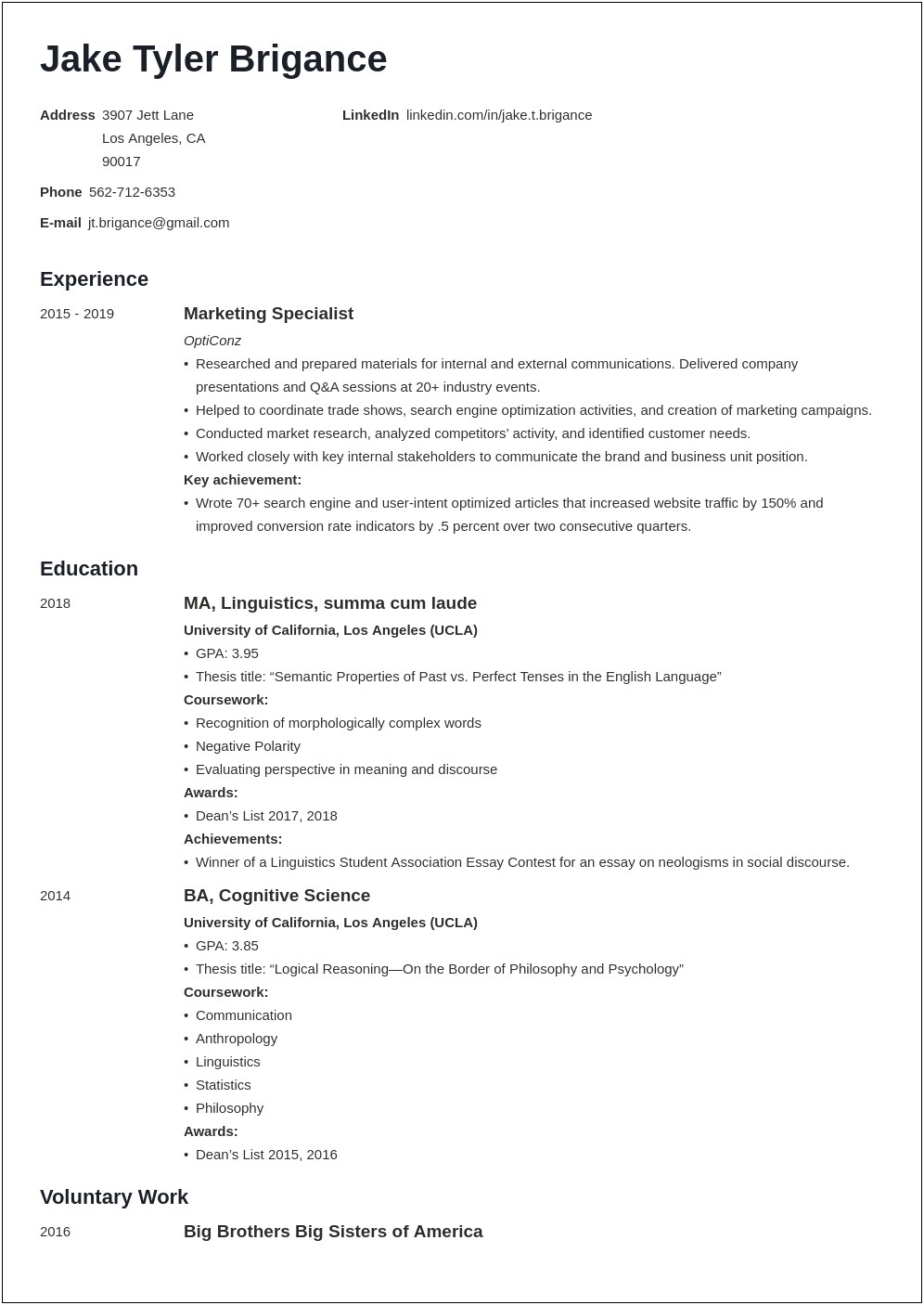 Good Fonts For Resumes Legal Resumes