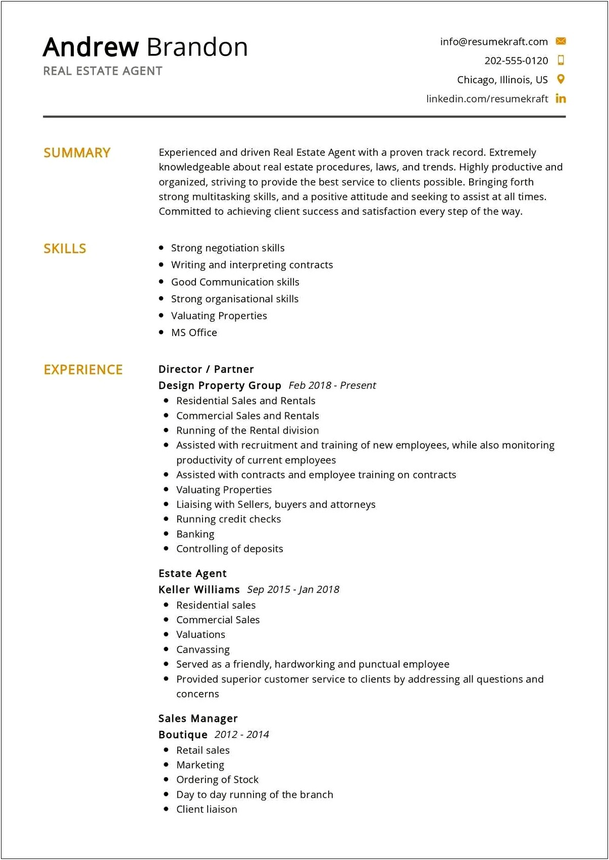 Good Resume Example For Liaison