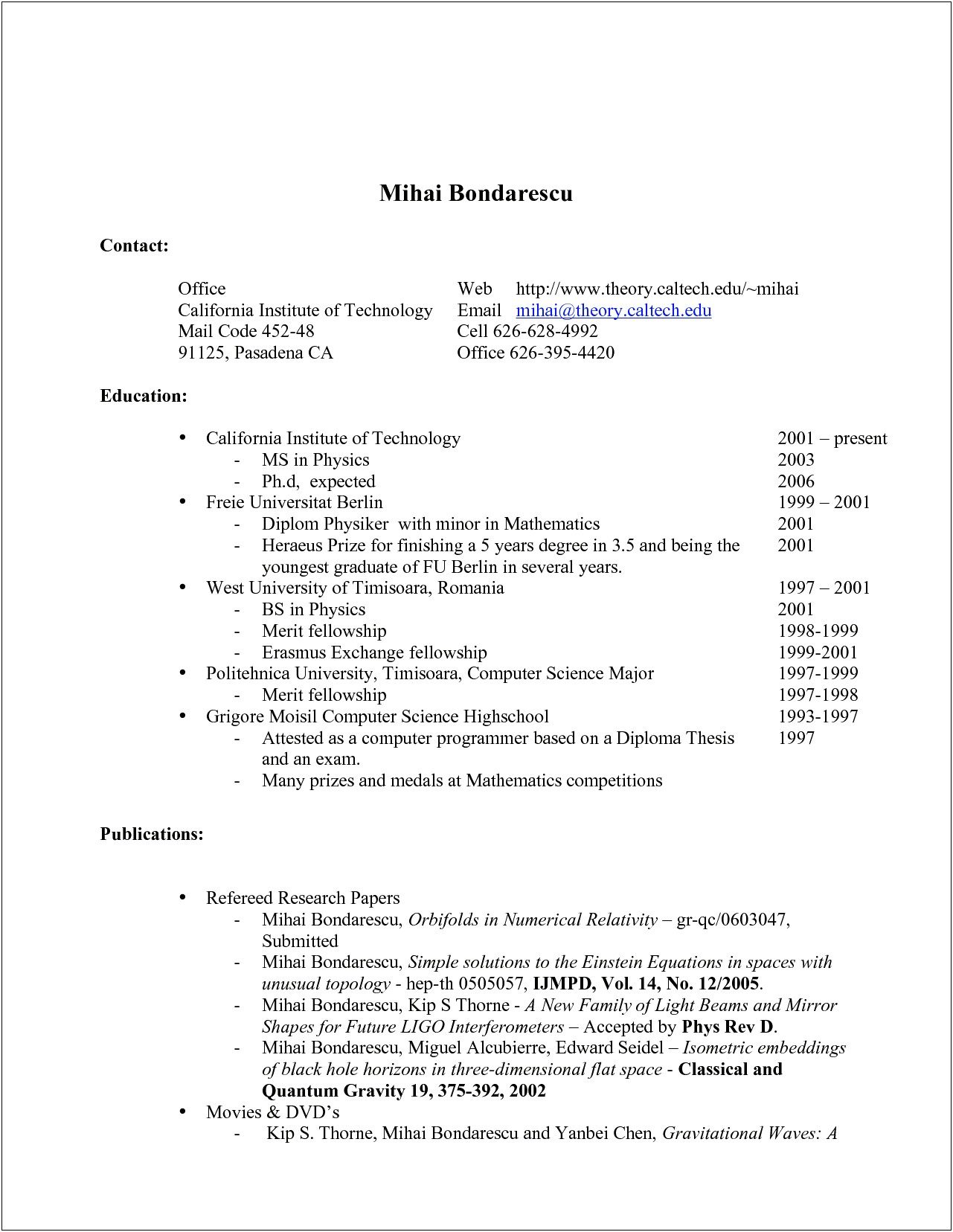 Good Resume Examples For A High School Applicant