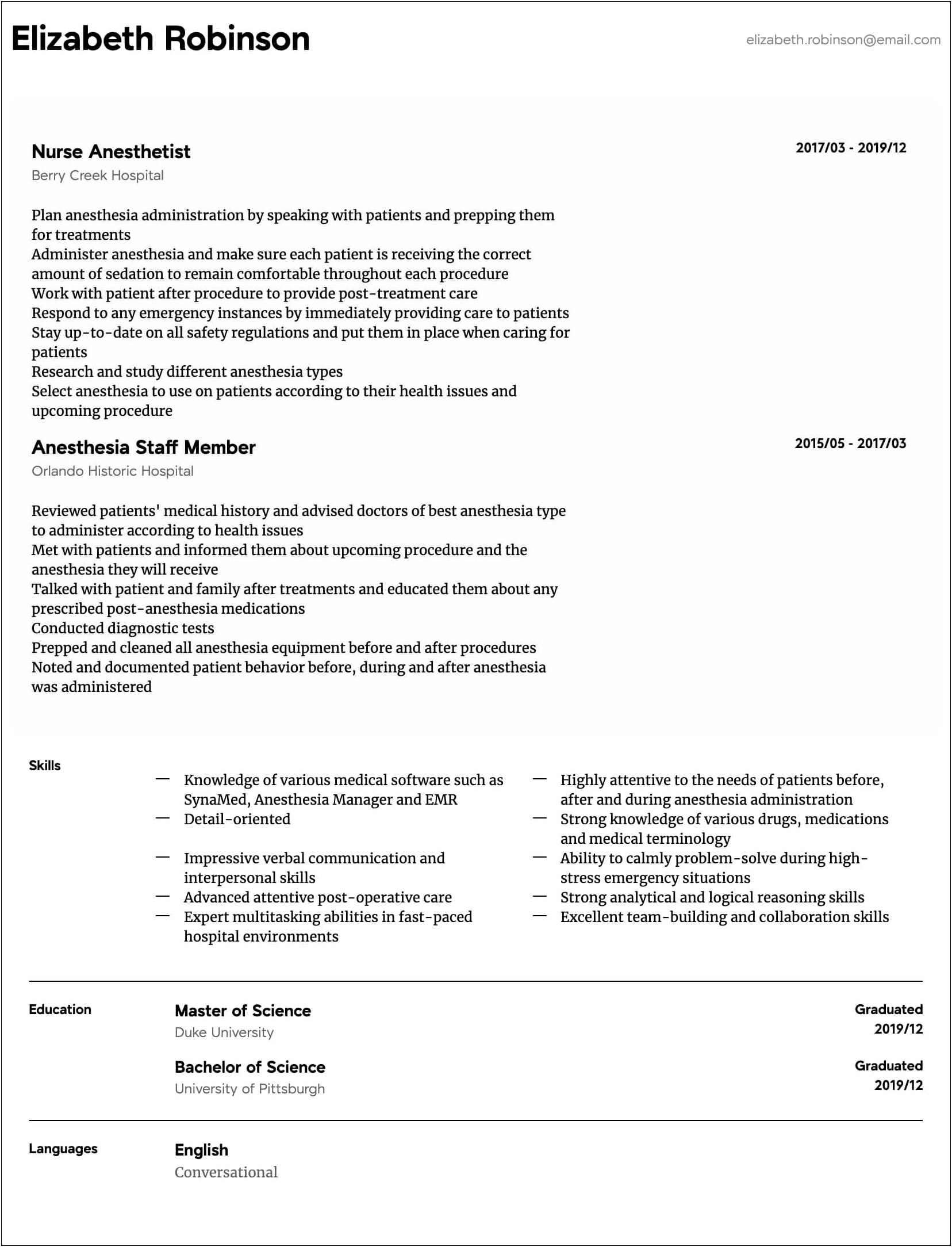 Good Resume Objective For Assistant Nurse Manager