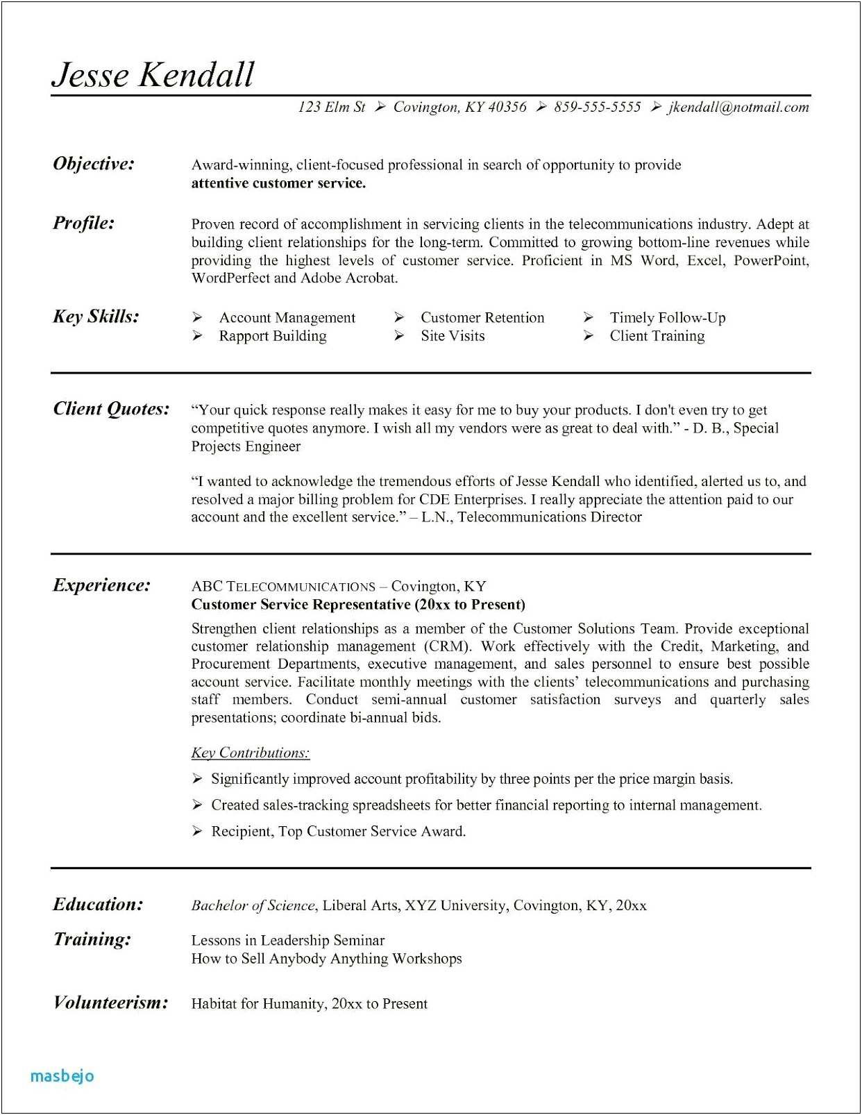 Good Resume Objective For College Student Sales
