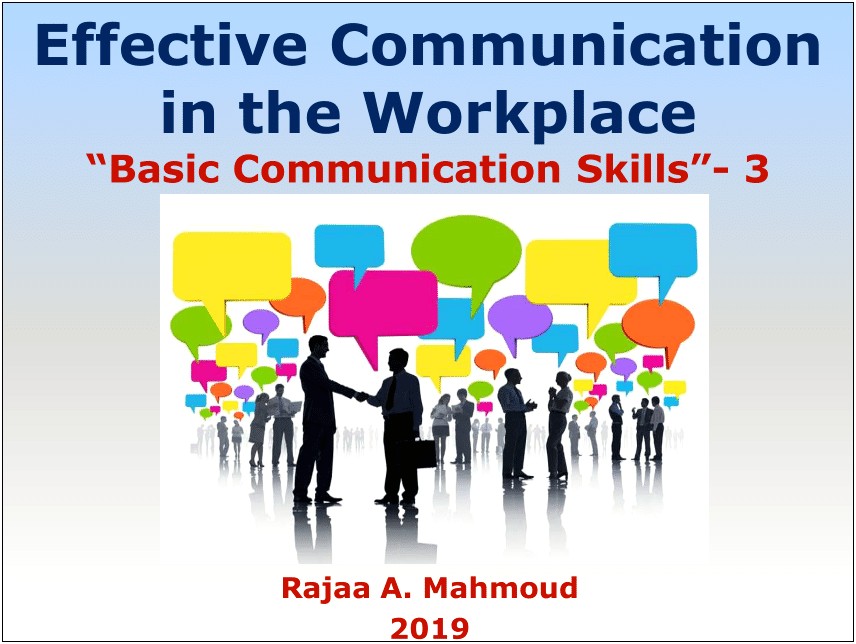 Good Skills For Communication Resume