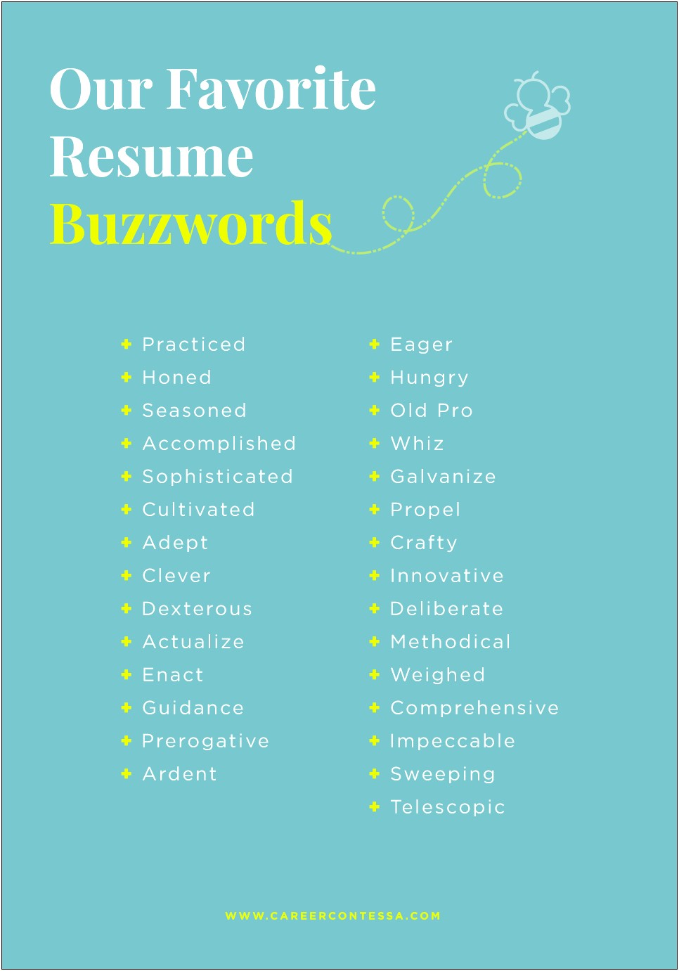 Good Verbs And Adjectives For Resumes