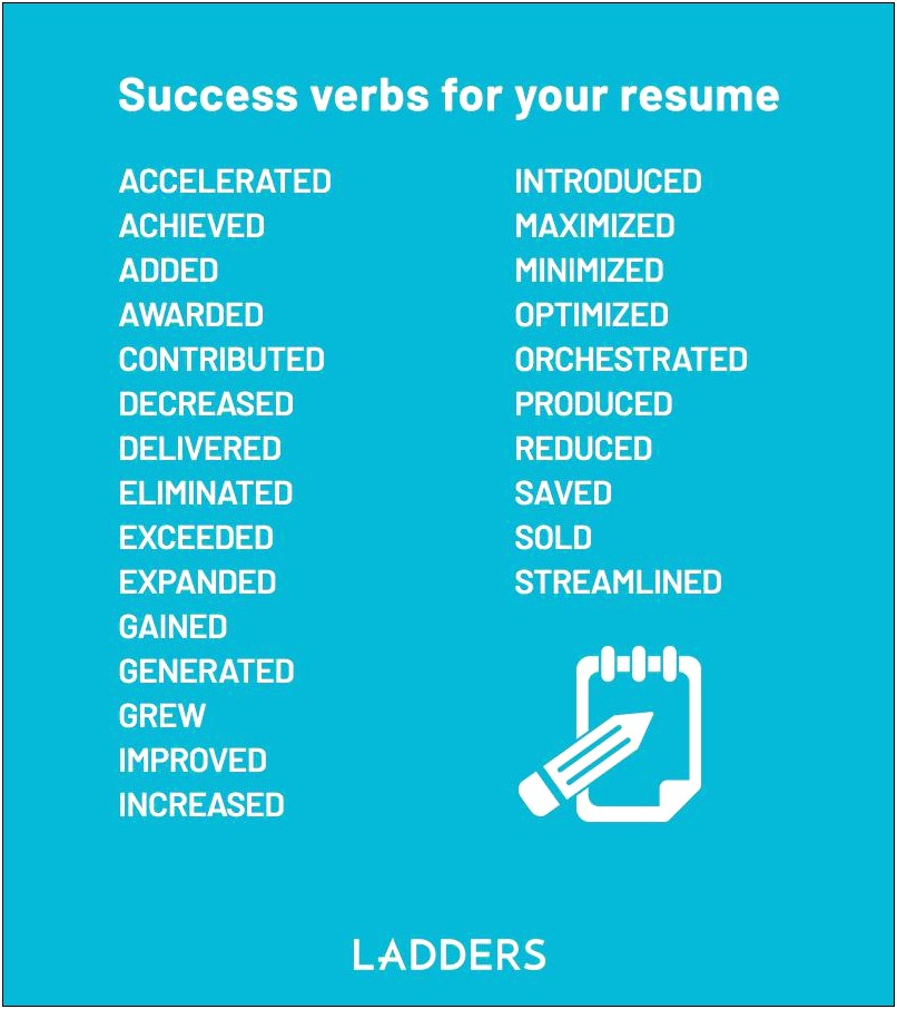Good Verbs To Use On Resume