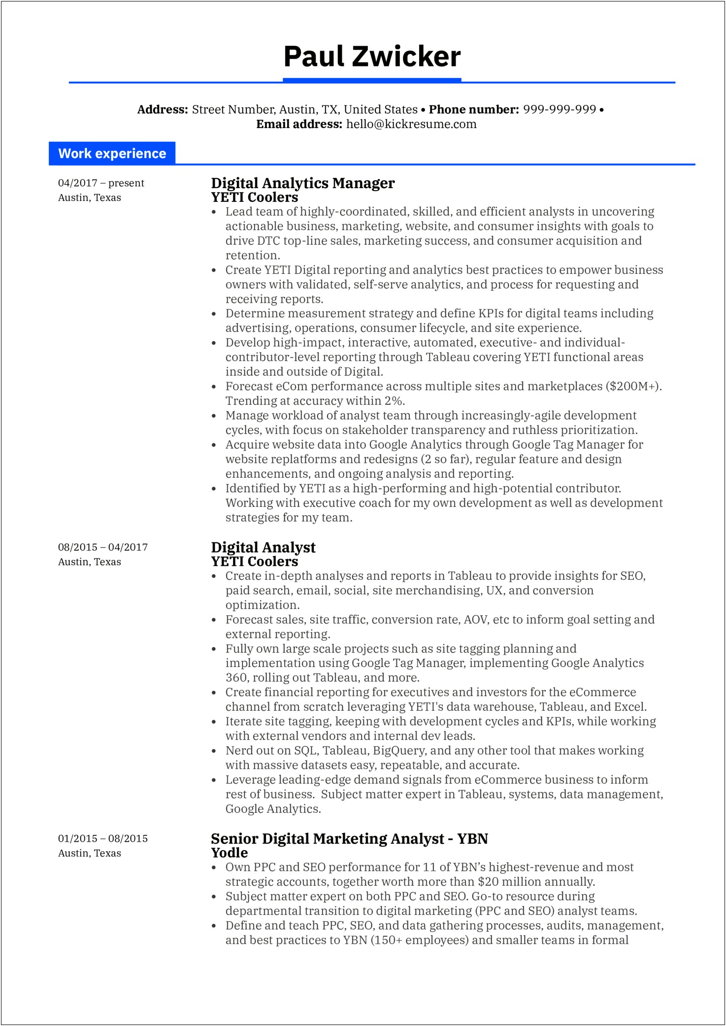 Google Talk Manager Net Resume