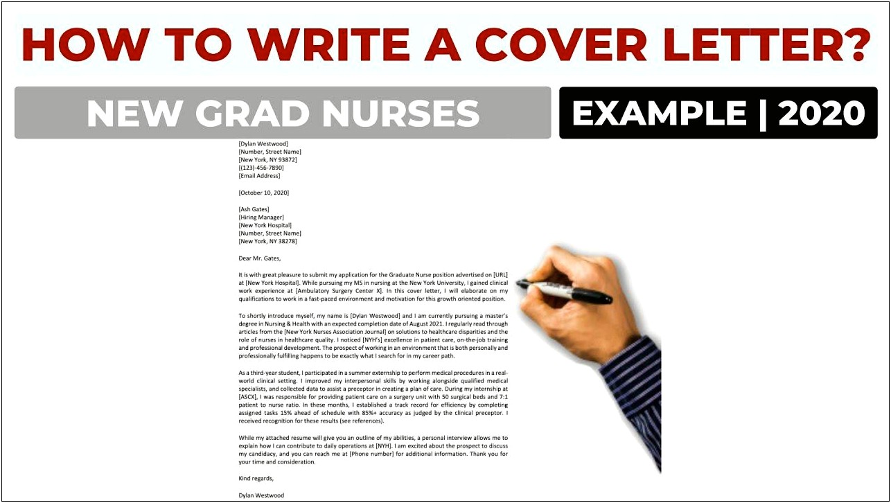 Graduate Nurse Resume And Cover Letter Examples