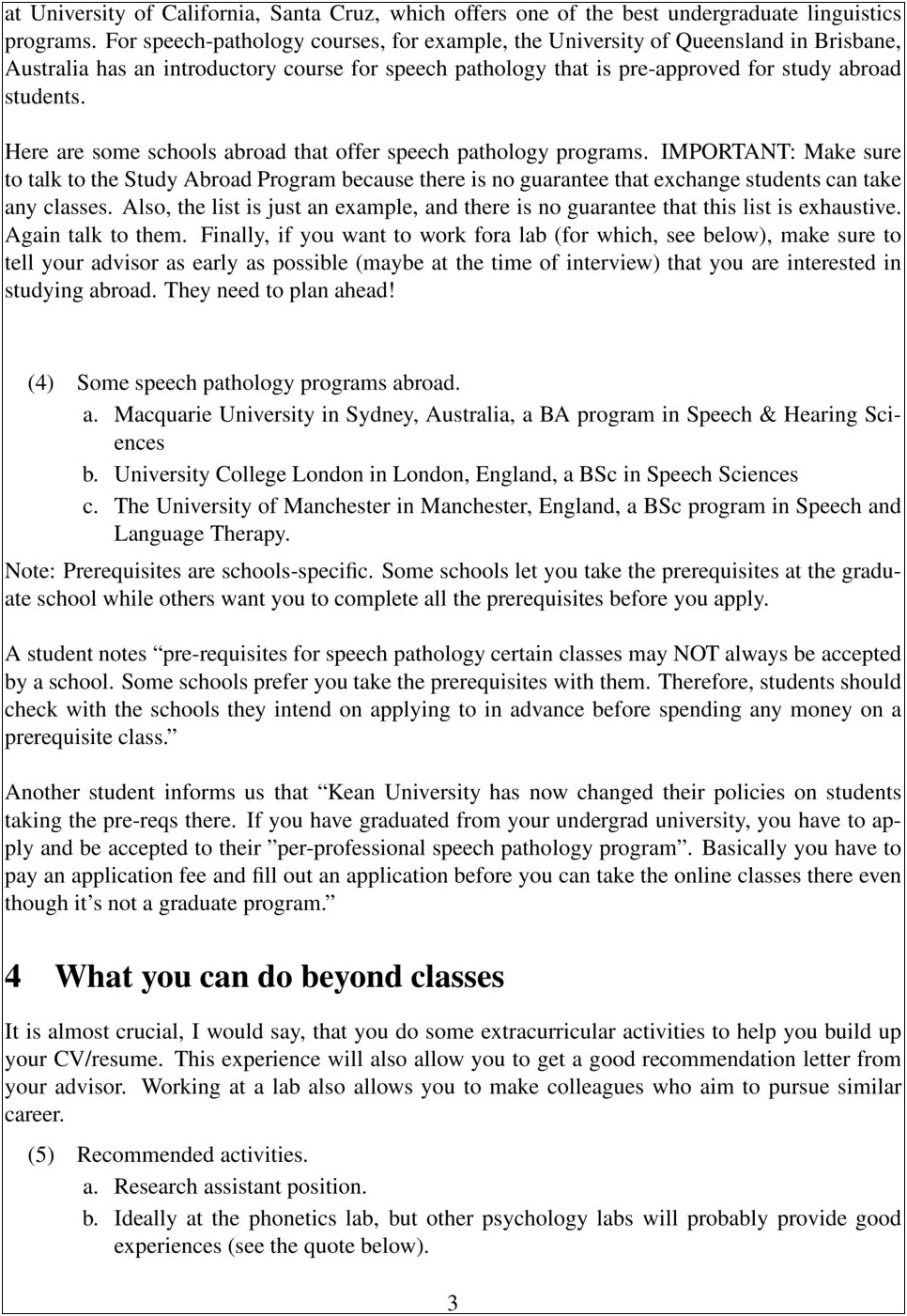 Graduate School Resume For Speech Pathology Example