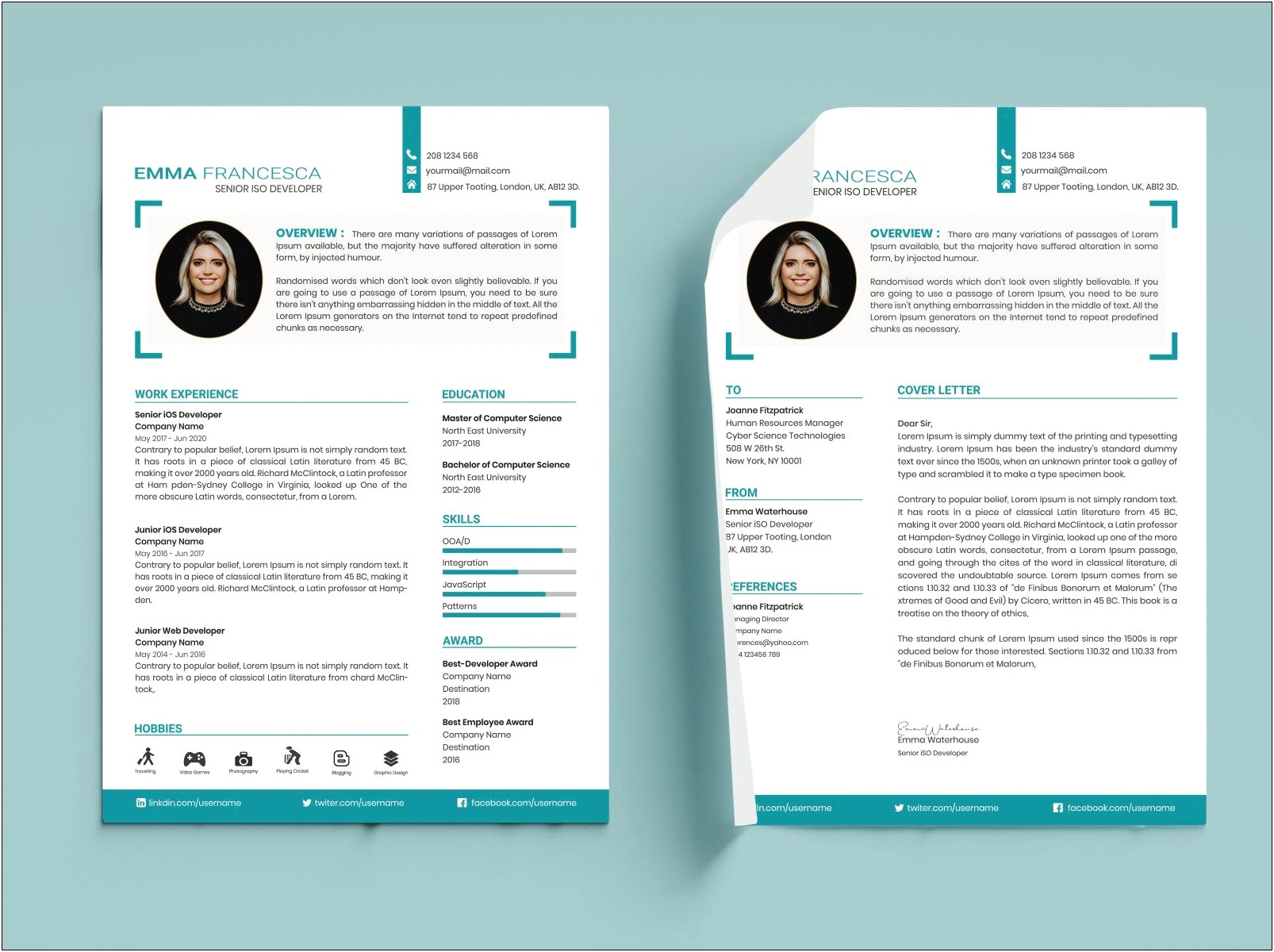 Graphic Design Resume Portfolio Samples