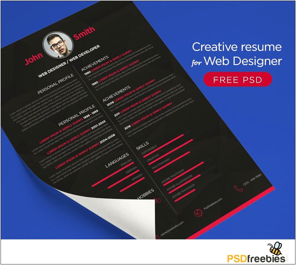 Graphic Designer Creative Resume Sample