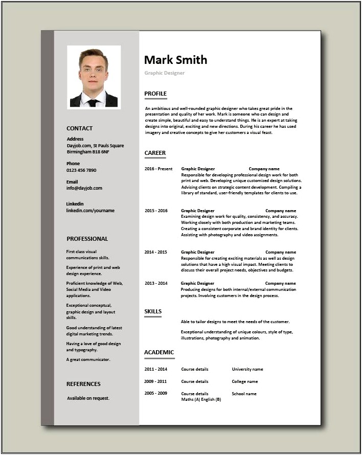 Graphic Designer Publishing Resume Example