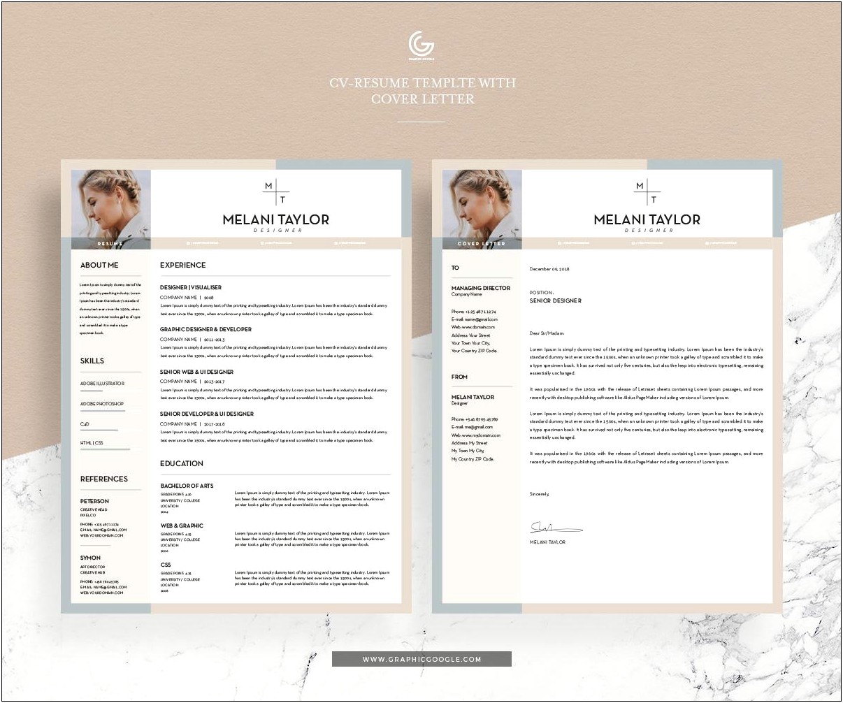 Graphic Designer Resume And Cover Letter