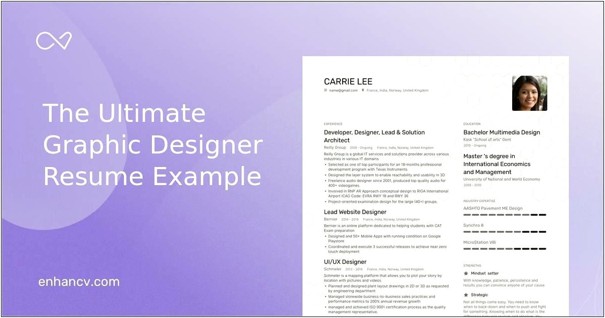 Graphic Designer Resume Sample Jobhero