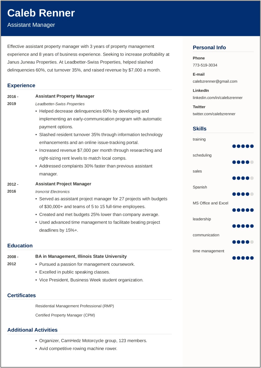 Great Information Technology Resume Examples