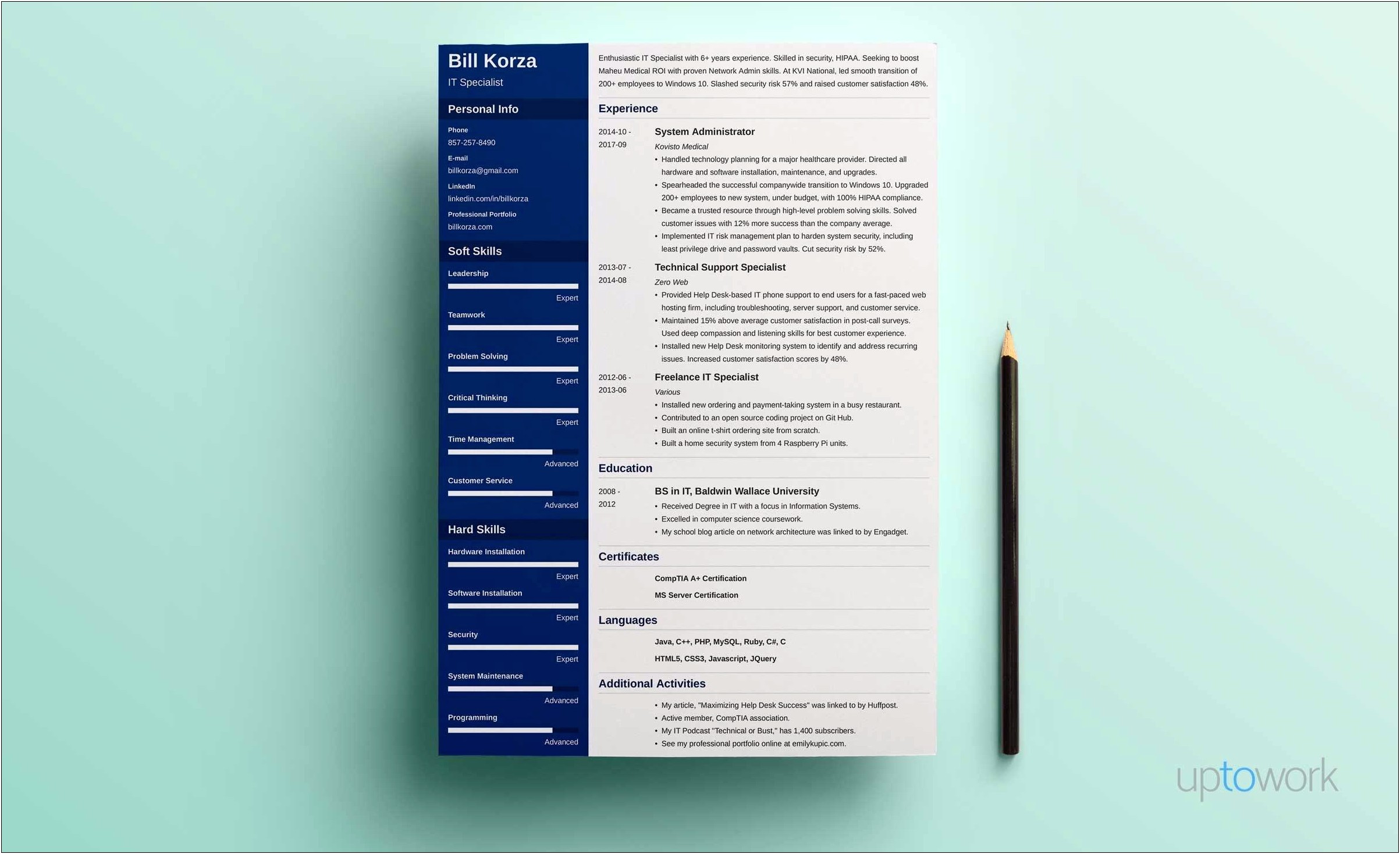 Great Structures For Resume Profile Summary