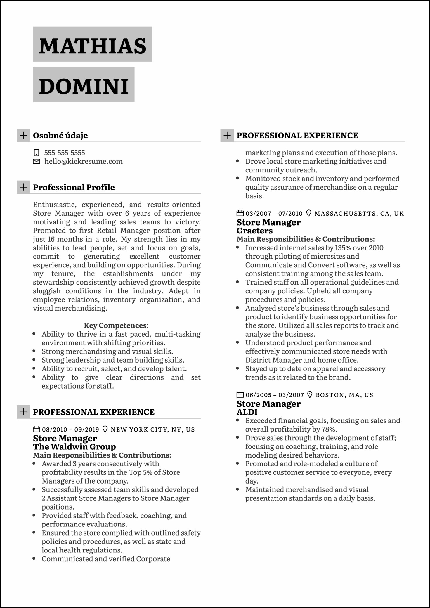 Grocery Job Description For Resume