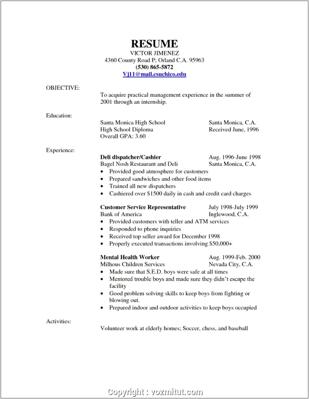 Grocery Store Deli Manager Resume