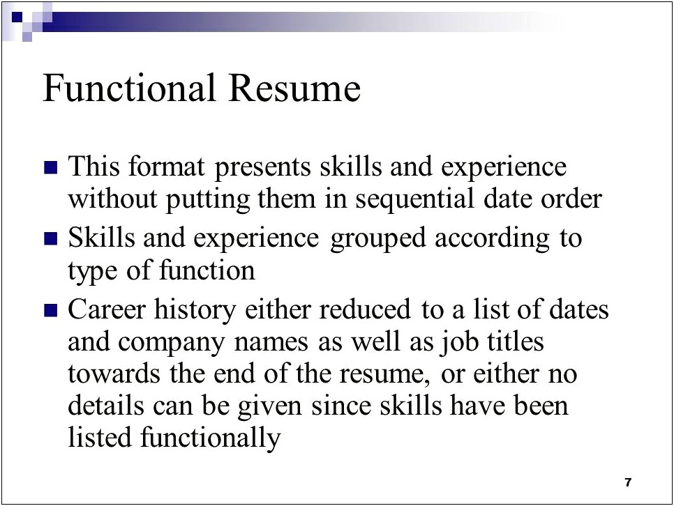 Grouping Skills By Competency Resume