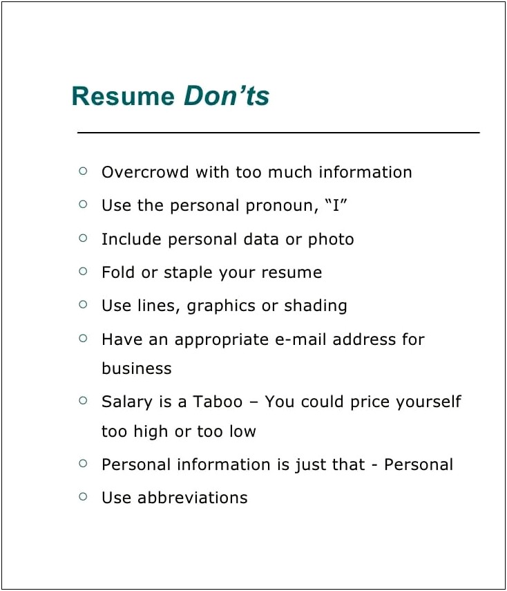 Handout Your Resume Best Presentation Do You Staples