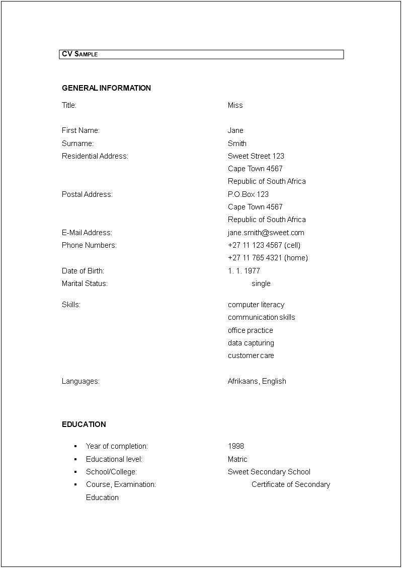 Having Trouble Formating Resume Template In Word