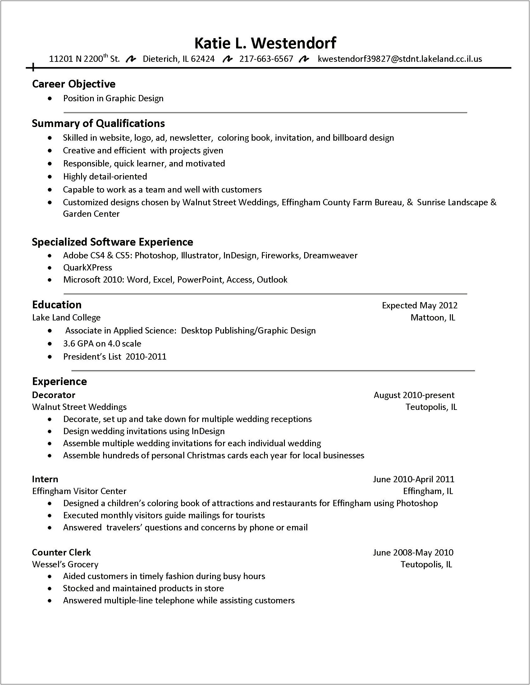 Having Words On Two Lines In A Resume