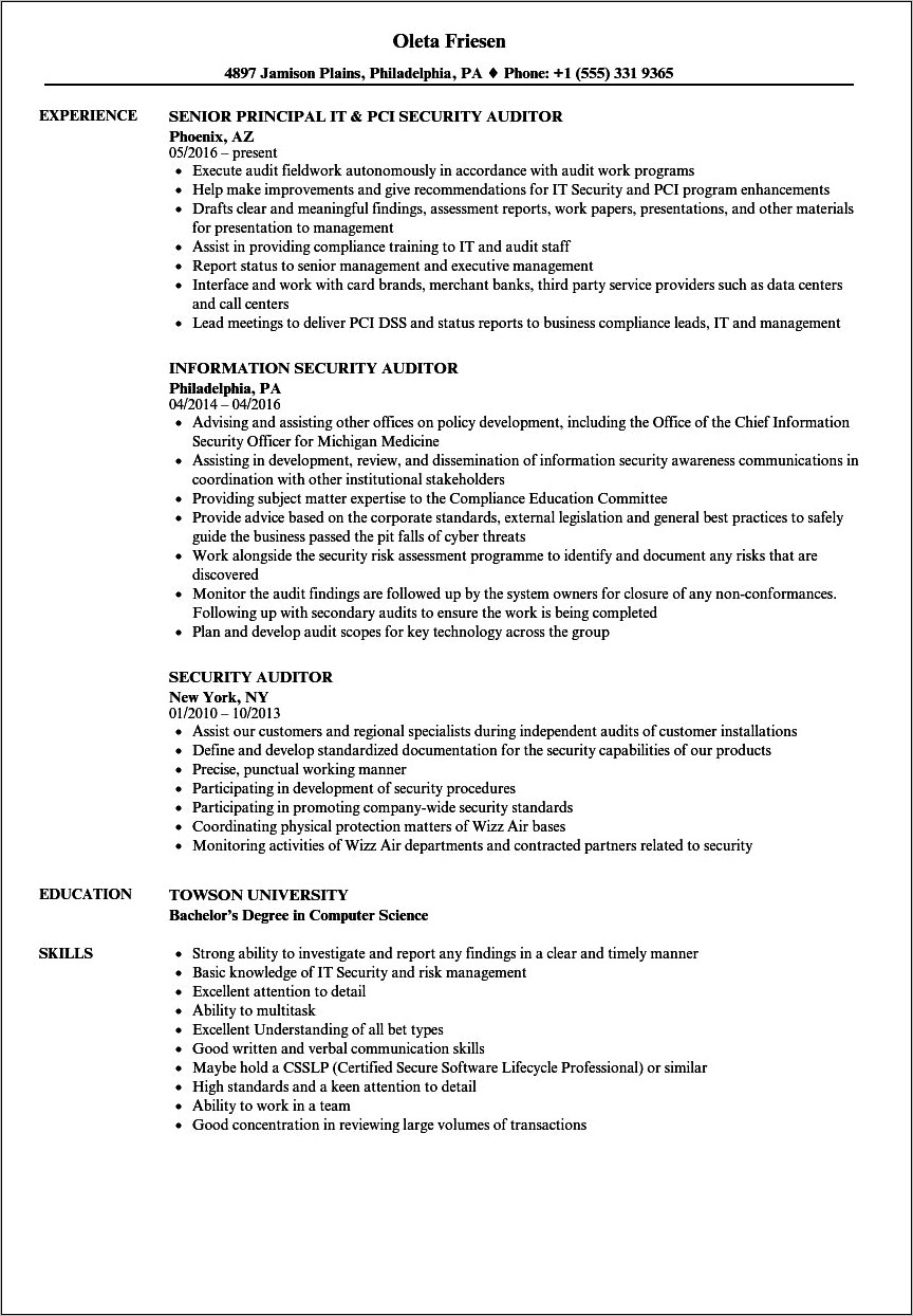 Hippa Awareness For Resume Examples