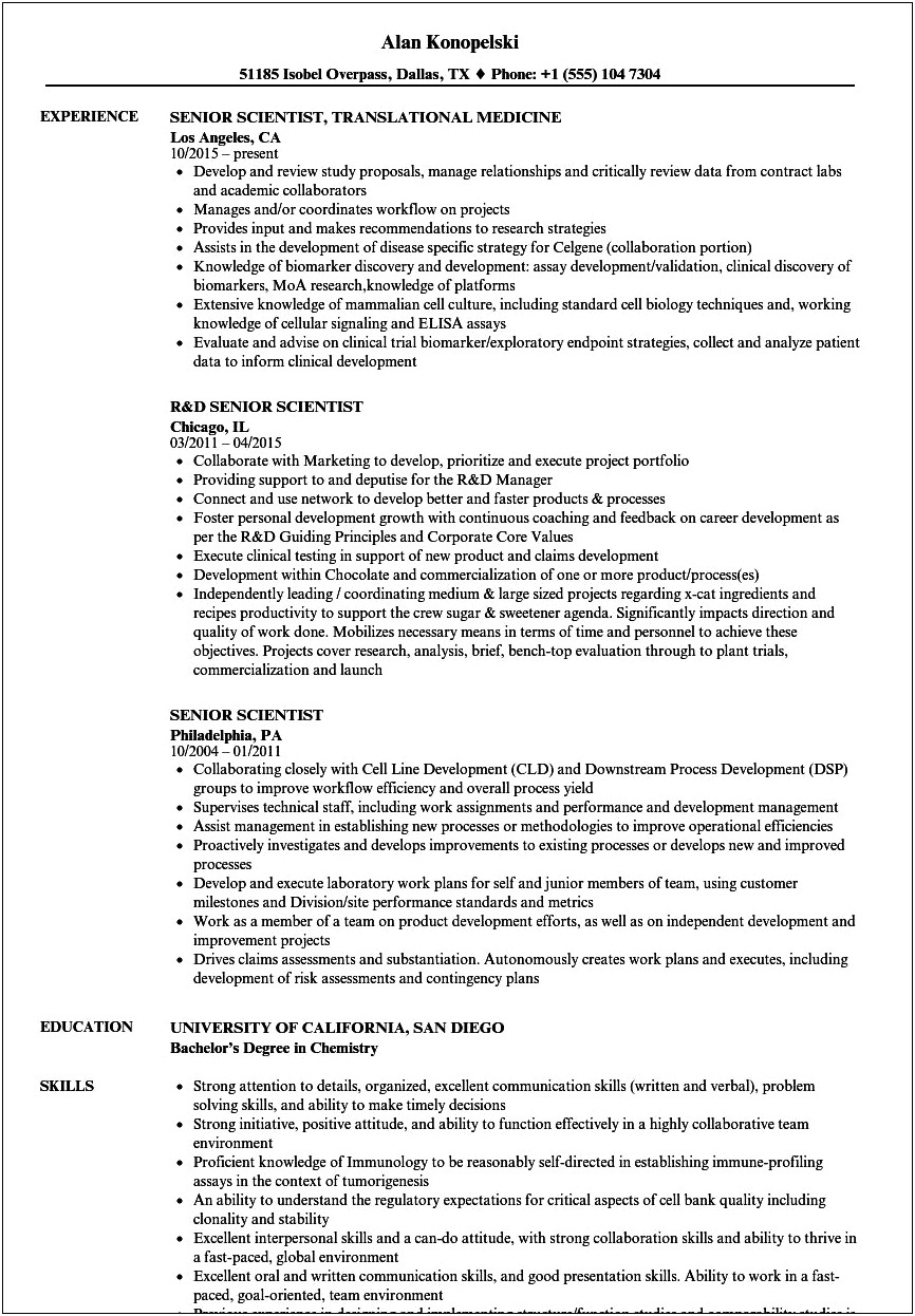 Histology Supervisor Professional Objective Resume