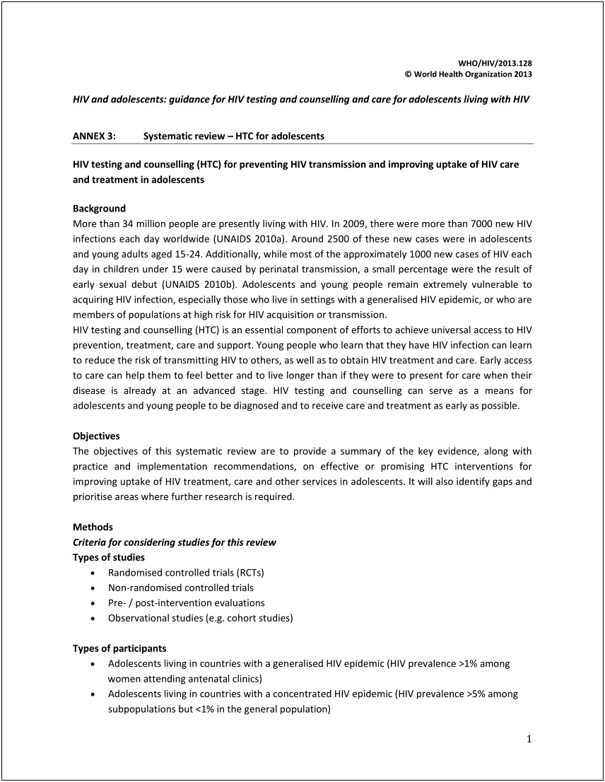 Hiv Counselor Resume With Summary Of Qualifications
