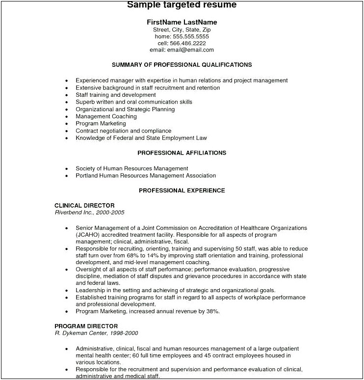 Home Health Clinical Manager Resume
