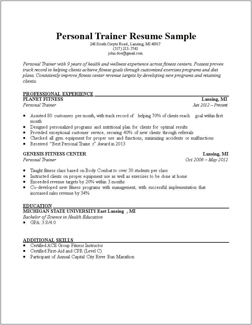 Home Health Sales Resume Examples